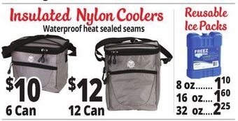 Ocean State Job Lot Insulated nylon coolers offer