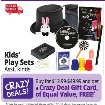 Ocean State Job Lot Play sets offer
