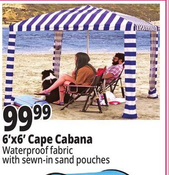 Ocean State Job Lot Crown shades cape cabana beach canopy, 6.5 offer