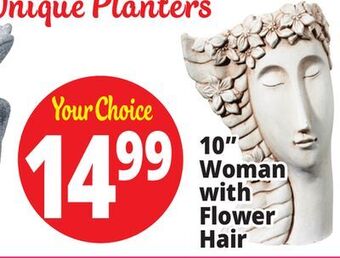 Ocean State Job Lot 10 woman with flower hair offer