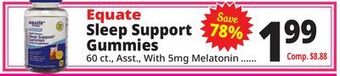 Ocean State Job Lot Equate sleep support gummies offer