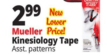 Ocean State Job Lot Mueller kinesiology tape offer