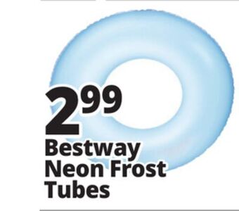Ocean State Job Lot Bestway h2ogo! inflatable frosted neon swim ring offer