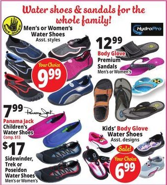 Ocean State Job Lot Water shoes offer