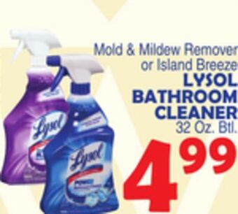 Bravo Supermarkets Lysol bathroom cleaner offer