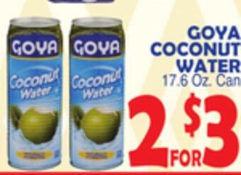 Bravo Supermarkets Goya coconut water offer