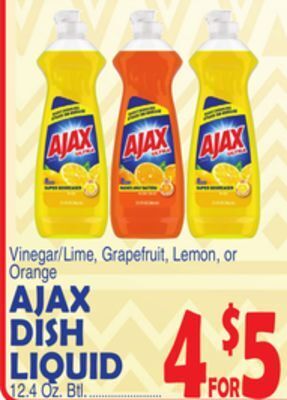 Bravo Supermarkets Ajax dish liquid offer