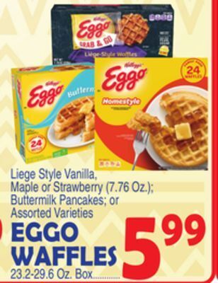 Bravo Supermarkets Eggo waffles 23.2-29.6 oz. box offer