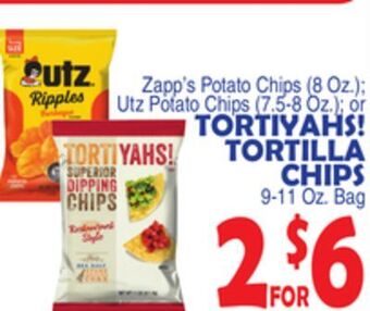 Bravo Supermarkets Tortiyahs! tortilla chips 9-11 oz. bag offer