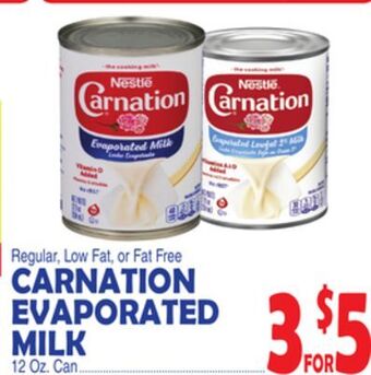 Bravo Supermarkets Carnation evaporated milk offer