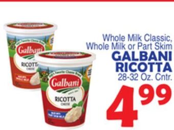 Bravo Supermarkets Galbani ricotta offer