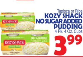 Bravo Supermarkets Kozy shack no sugar added pudding offer
