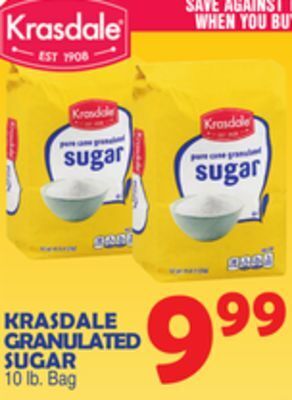 Bravo Supermarkets Krasdale granulated sugar offer