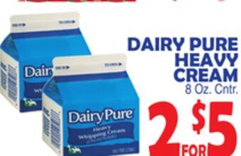 Bravo Supermarkets Dairy pure heavy cream offer