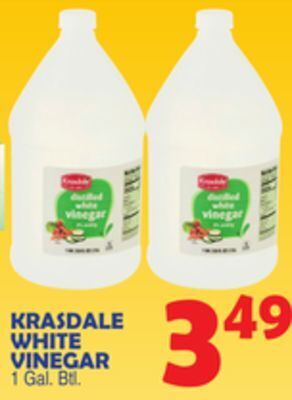Bravo Supermarkets Krasdale white vinegar offer