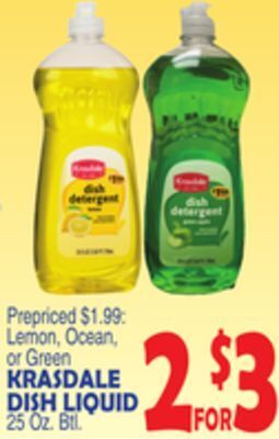 Bravo Supermarkets Krasdale dish liquid offer