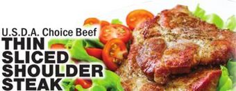 Bravo Supermarkets Thin sliced shoulder steak offer