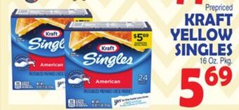 Bravo Supermarkets Kraft yellow singles offer