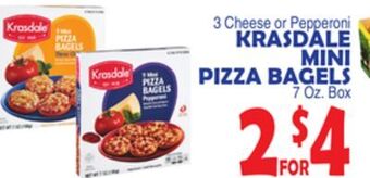 Bravo Supermarkets Krasdale mini pizza bagels offer