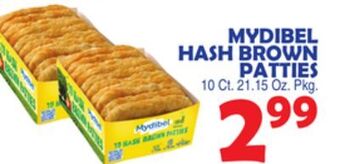 Bravo Supermarkets Mydibel hash brown patties offer