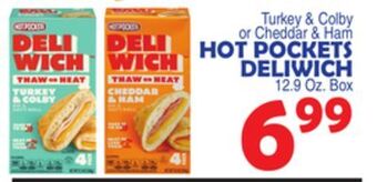 Bravo Supermarkets Hot pockets deliwich offer