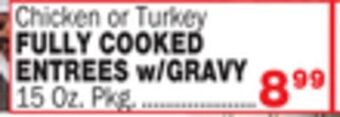 Bravo Supermarkets Fully cooked entrees w/gravy offer