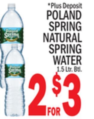 C Town Poland spring natural spring water offer