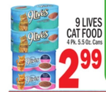 C Town 9 lives cat food offer