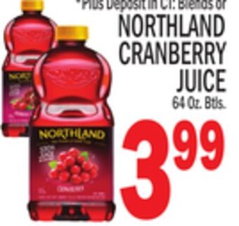 C Town Northland cranberry juice offer