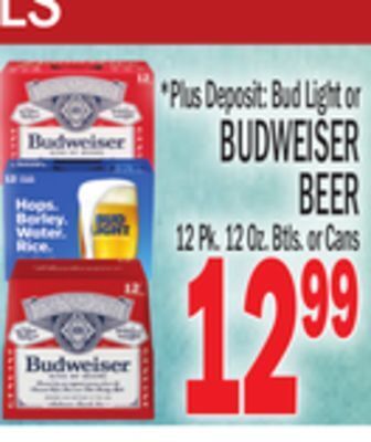 C Town Budweiser beer offer