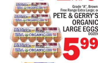 C Town Pete & gerry's organic large eggs offer