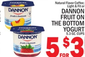 C Town Dannon fruit on the bottom yogurt offer