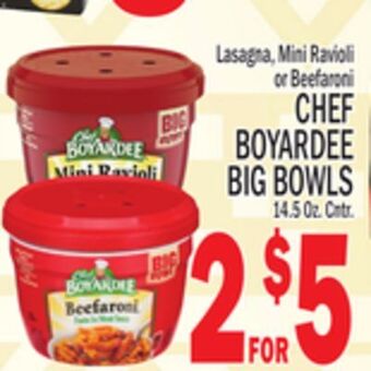 C Town Chef boyardee big bowls offer