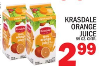 C Town Krasdale orange juice offer