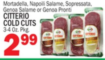 C Town Citterio cold cuts offer