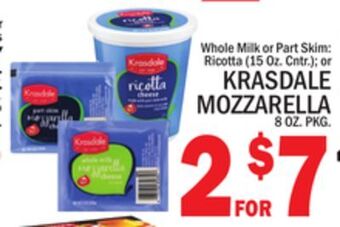 C Town Krasdale mozzarella offer