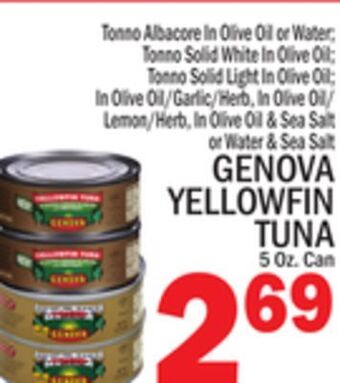 C Town Genova yellowfin tuna offer