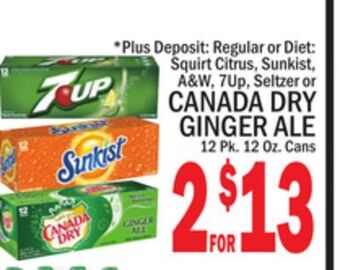 C Town Canada dry ginger ale offer