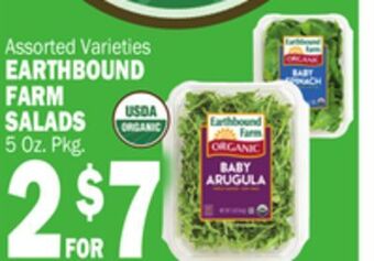 C Town Earthbound farm salads offer