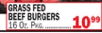 C Town Grass fed beef burgers offer