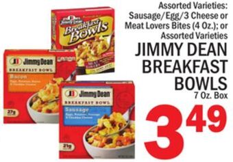 C Town Jimmy dean breakfast bowls 7 oz. box offer