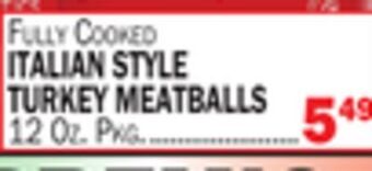 C Town Italian style turkey meatballs offer