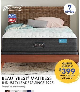 Boscov's Beautyrest® mattress queen offer