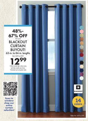 Boscov's Blackout curtain buyout! offer