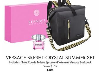 Boscov's Versace bright crystal summer set offer