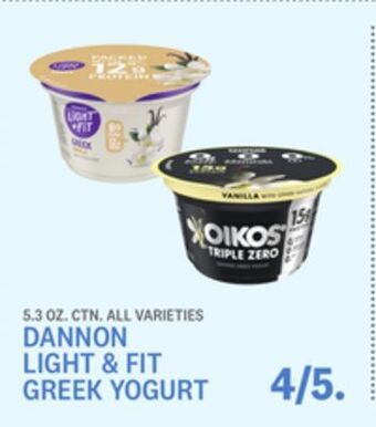 Kings Food Markets Dannon light & fit greek yogurt offer