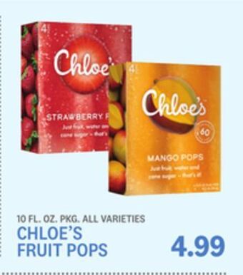 Kings Food Markets Chloe's fruit pops offer