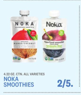 Kings Food Markets Noka smoothies offer