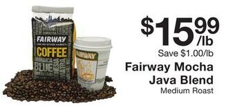 Fairway Store Market Fairway mocha java blend offer