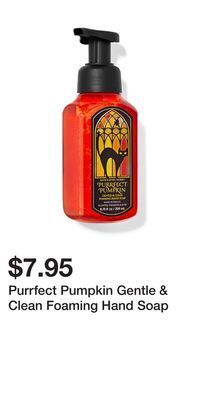 Bath & Body Works Purrfect pumpkin gentle & clean foaming hand soap offer